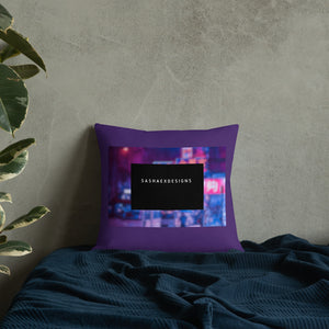 Royal Purple Premium Throw Pillow